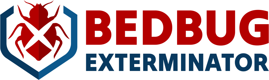 Logo with bold red 'BED' and blue 'EXTERMIN' text.